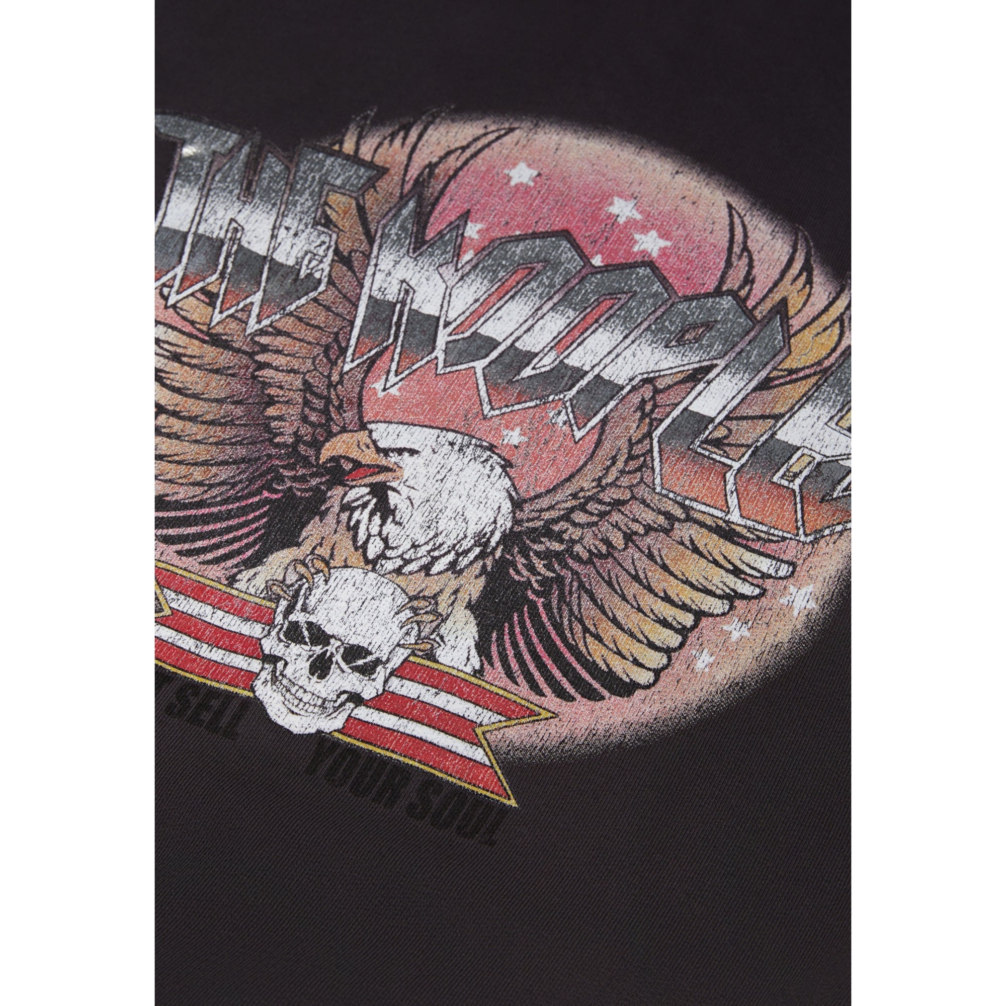 Grey Hoodie With Rock Eagle Serigraphy | Women | Carbone