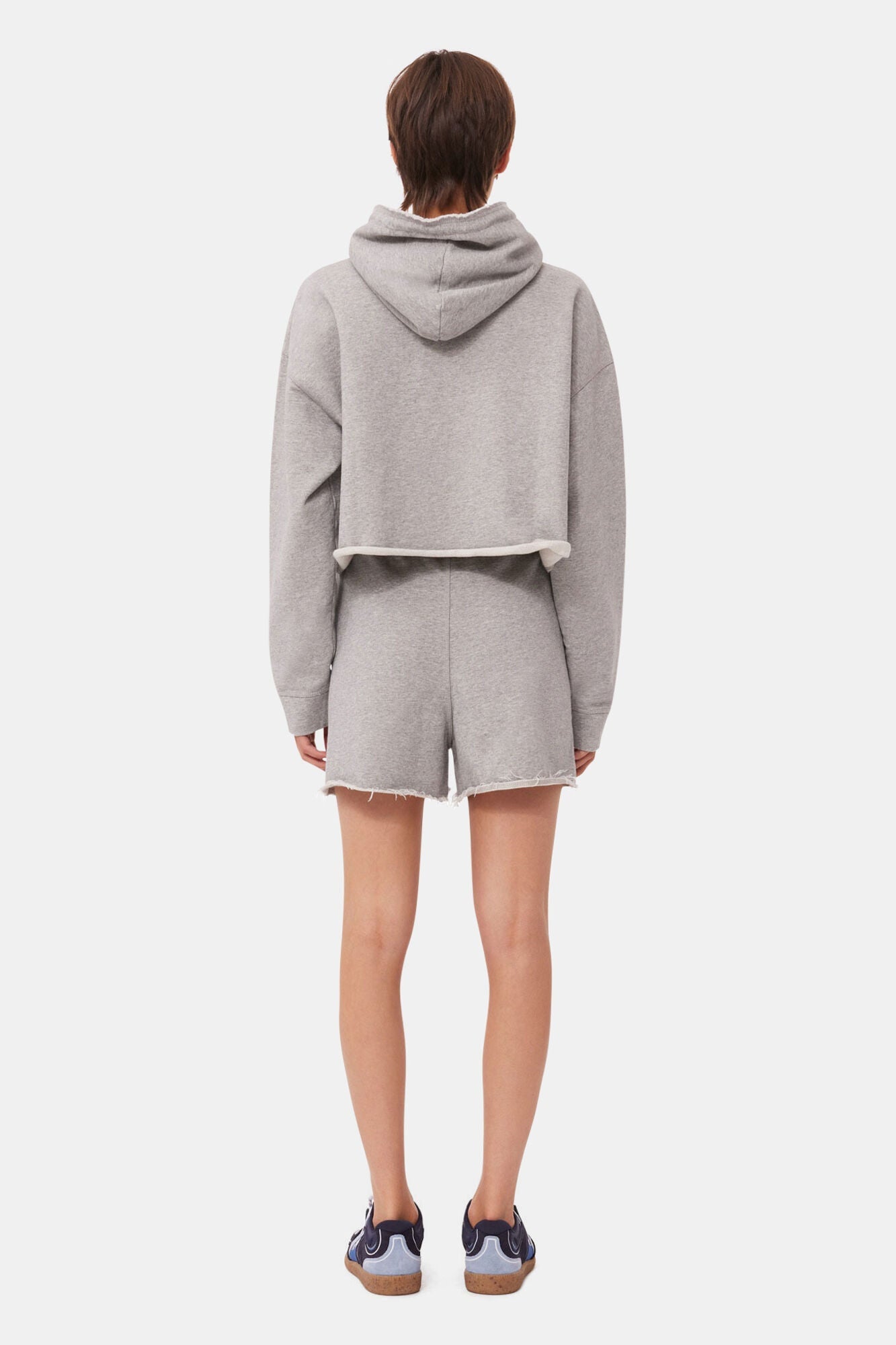 Grey Isoli Drawstring Shorts | Paloma Melange