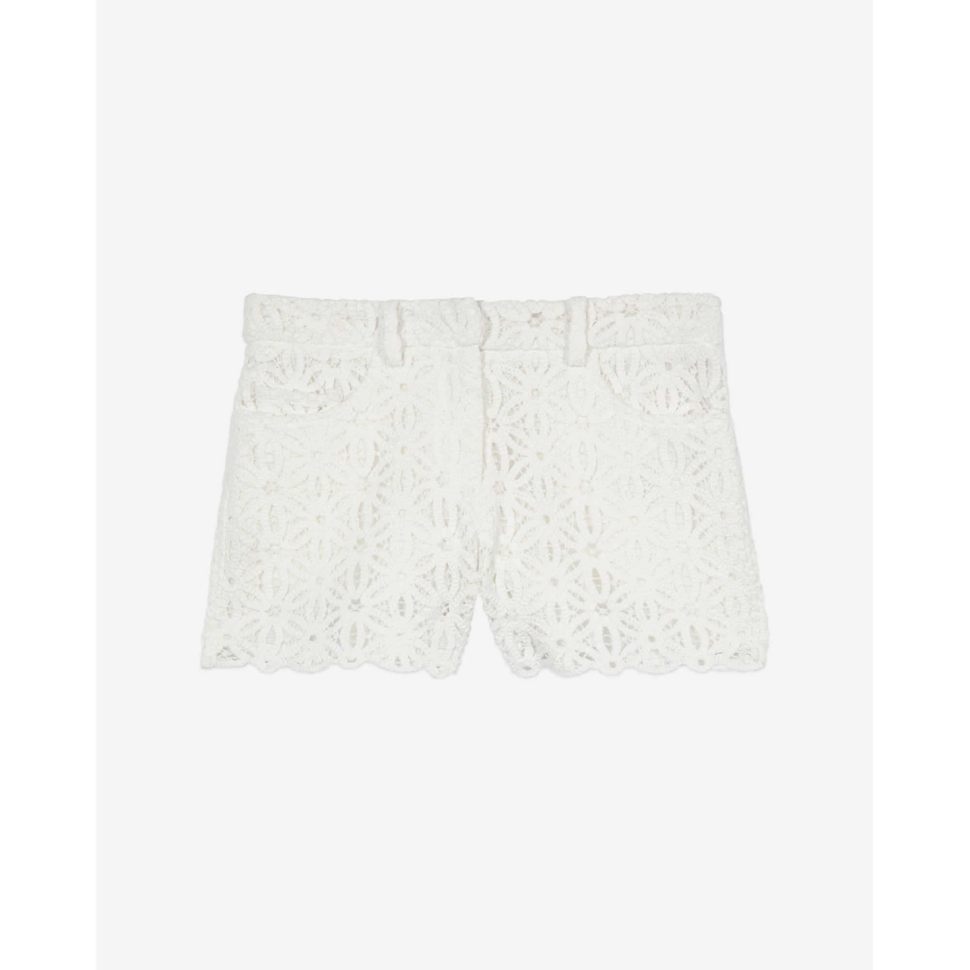 Guipure Shorts | Women | White