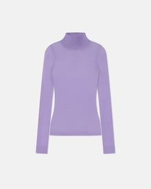 Womens | Harri Fine Merino Wool Top | Lilac Pf23