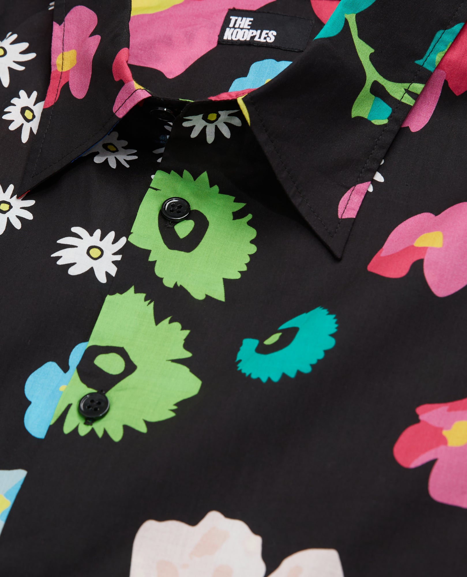 Printed Cotton Shirt | Men | Multicolorlor x Black