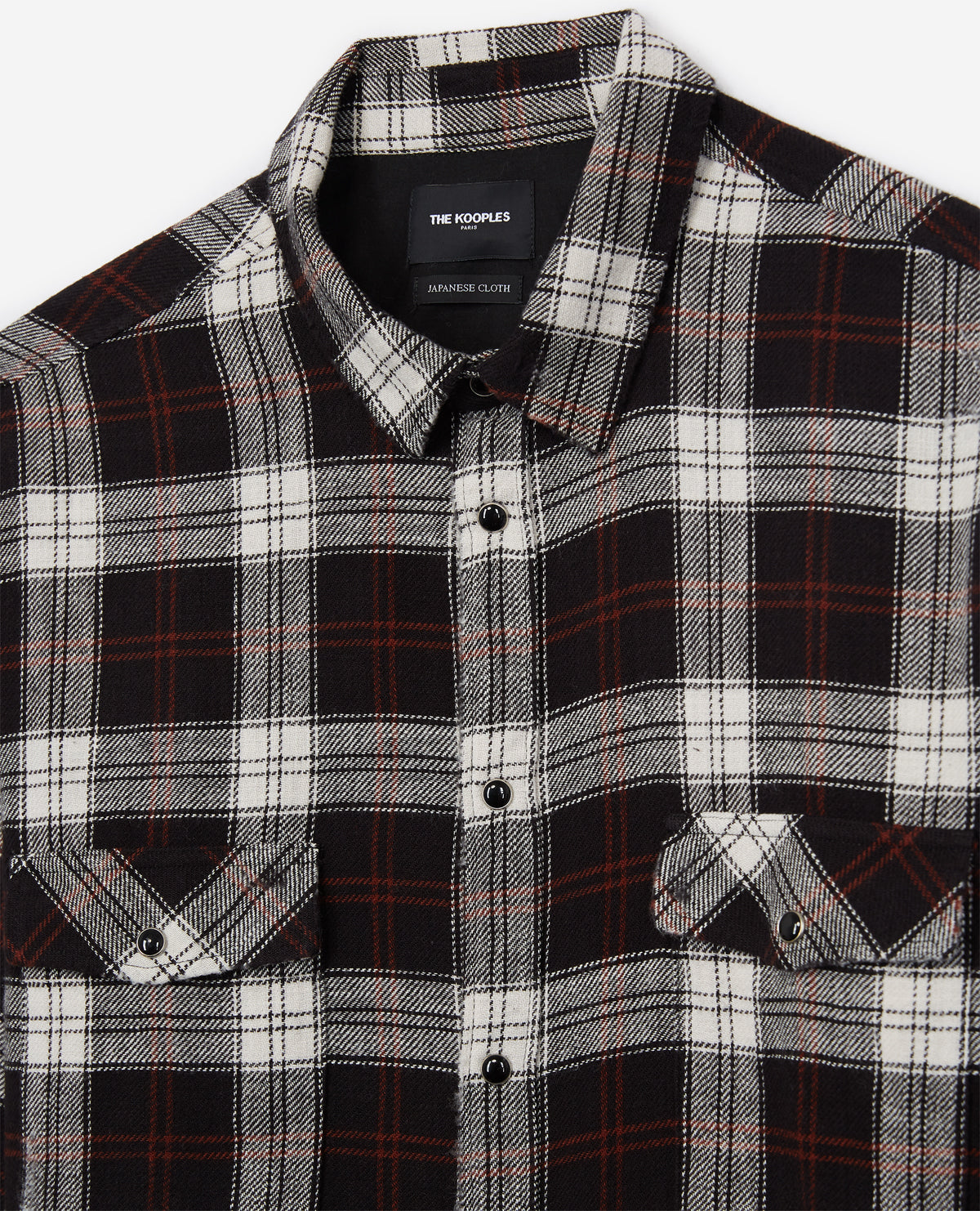 Plaid Shirt | Men | Black x White