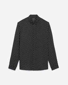 Cotton Shirt With Print | Men | Black x White