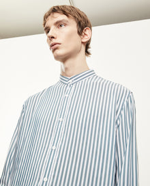 Flowing Striped And Shirt | Men | Green x White