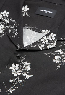 Floral Shirt | Men | Black x White