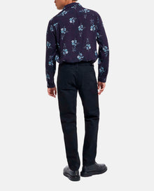 Floral Shirt | Men | Dark Navy x Blue Eyes