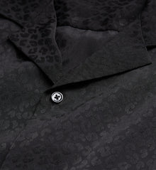 Leopard Print Shirt With Hawaiian Collar | Men | Black