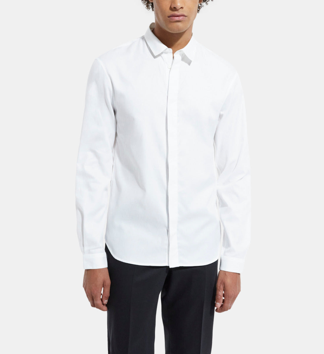 Shirt With Classic Collar | Men | White