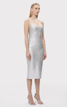 The Ivy Dress | Silver Foil