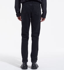 Slim Fit Jeans With Five Pockets | Men | Black Washed