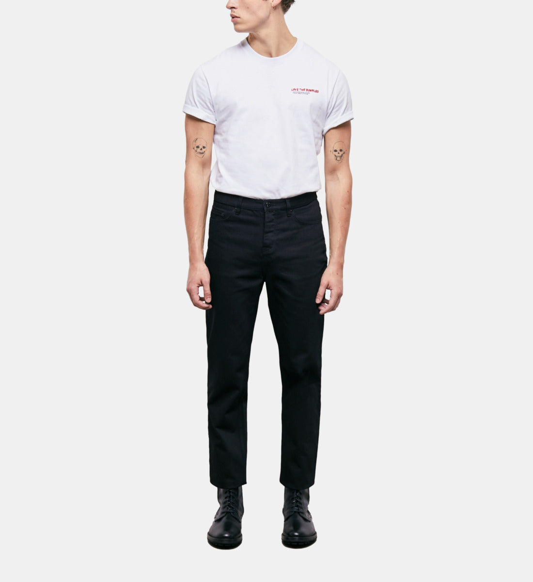 Straight-Cut Jeans | Men | Black