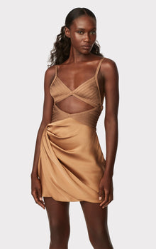 Draped Cutout Mini Dress | Honey