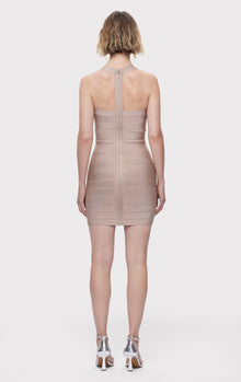 Bandage S/L Sweetheart Mini Dress | Dune