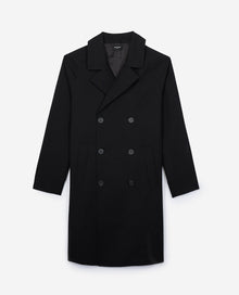 Crossover Trench Coat | Men | Black