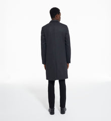 Long Gray Wool Coat | Men | Grey