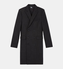 Long Gray Wool Coat | Men | Grey