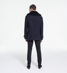 Blue Wool Coat | Men | Dark Navy