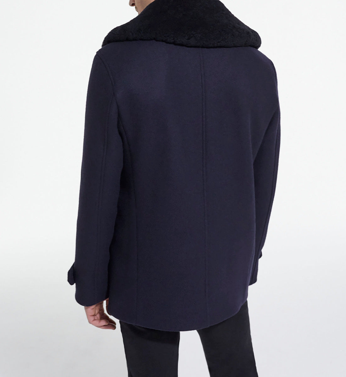 Blue Wool Coat | Men | Dark Navy