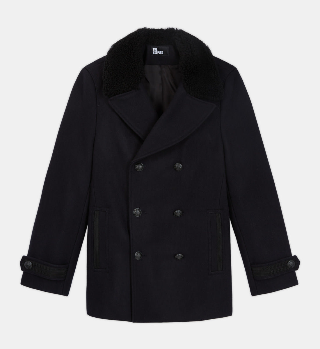 Blue Wool Coat | Men | Dark Navy