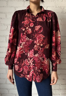 Hemant & Nandita | Aafa Boho Shirt | Red/Beige