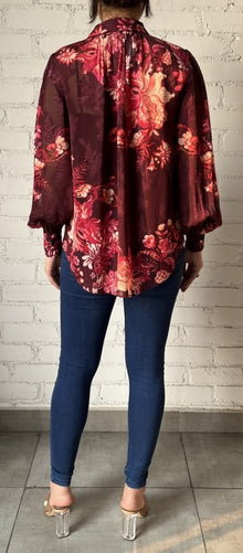 Hemant & Nandita | Aafa Boho Shirt | Red/Beige