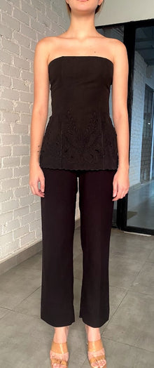Hemant & Nandita | Alya Strapless Top | Black