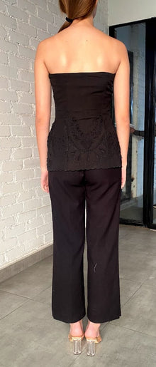 Hemant & Nandita | Alya Strapless Top | Black