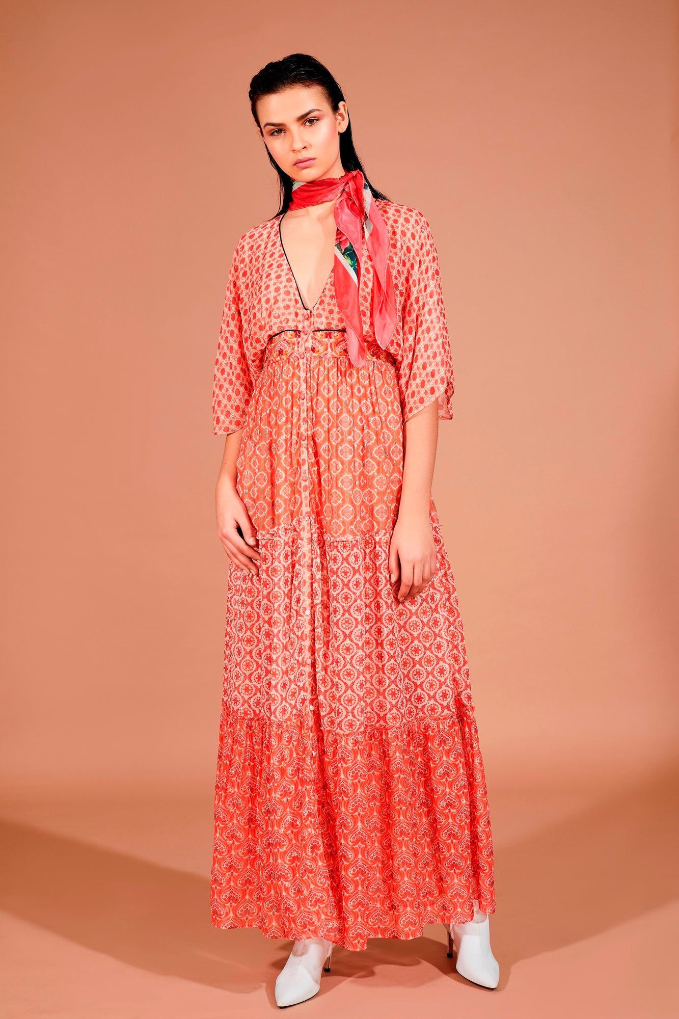 Hemant & Nandita | Anam Long Dress | Red