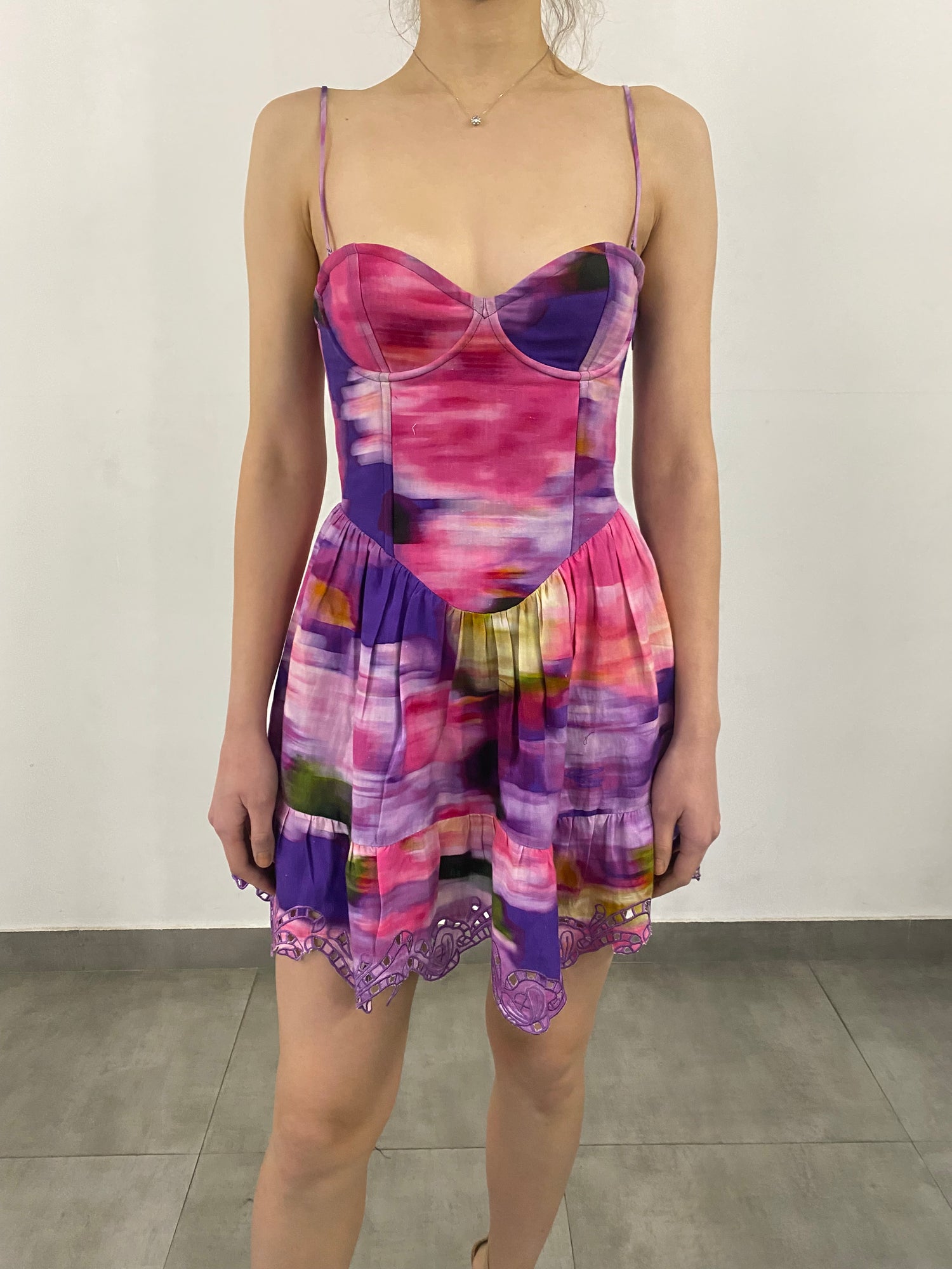Hemant & Nandita | Anay Mul Short Dress | Multicolor
