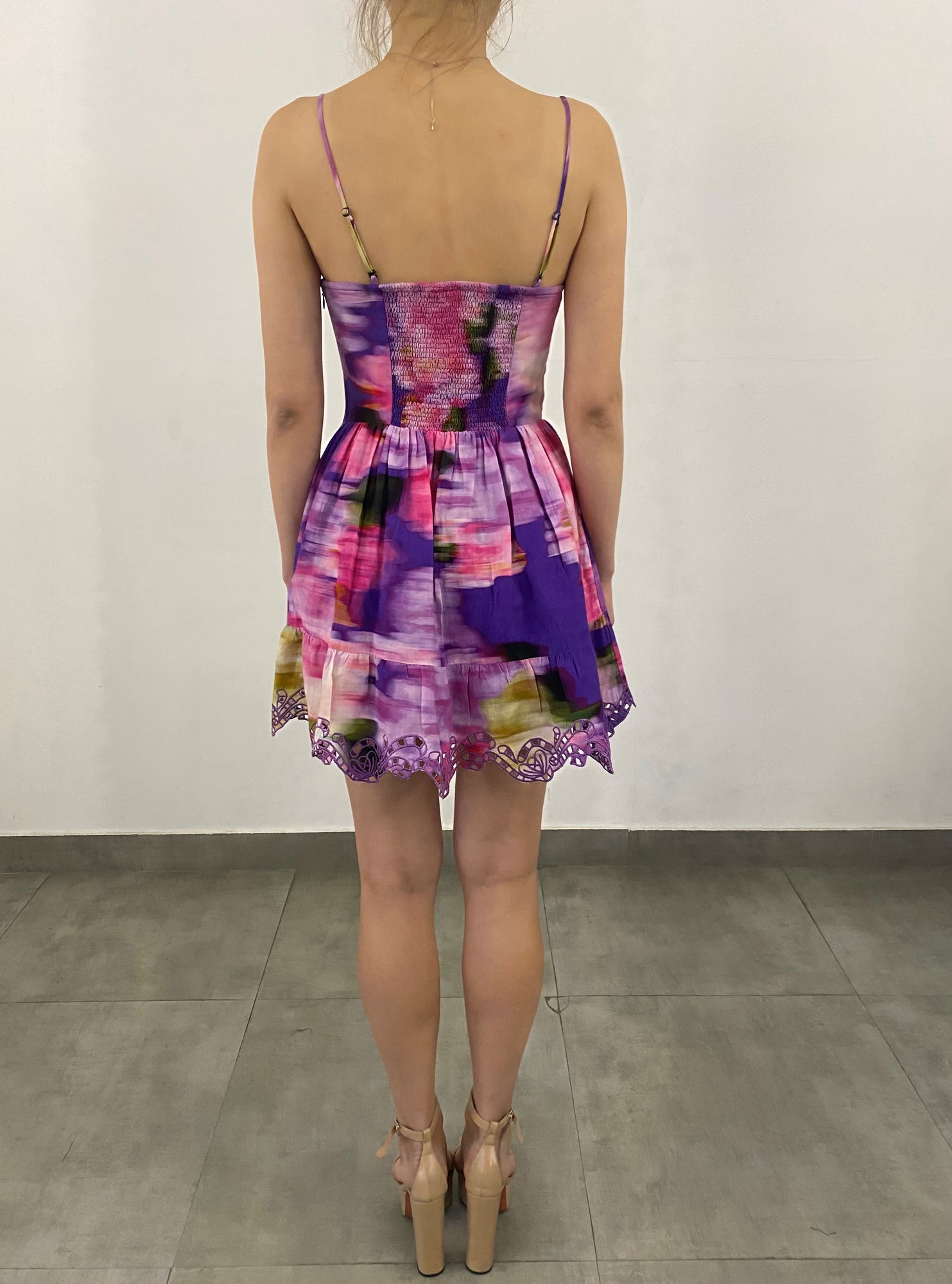 Hemant & Nandita | Anay Mul Short Dress | Multicolor