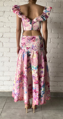 Hemant & Nandita | April Midi Skirt | Pink