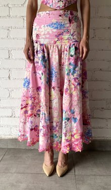 Hemant & Nandita | April Midi Skirt | Pink