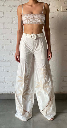 Hemant & Nandita | Ari Flared Pants | White
