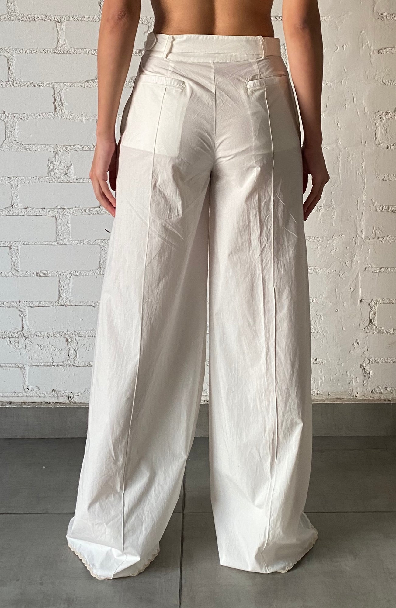 Hemant & Nandita | Ari Flared Pants | White