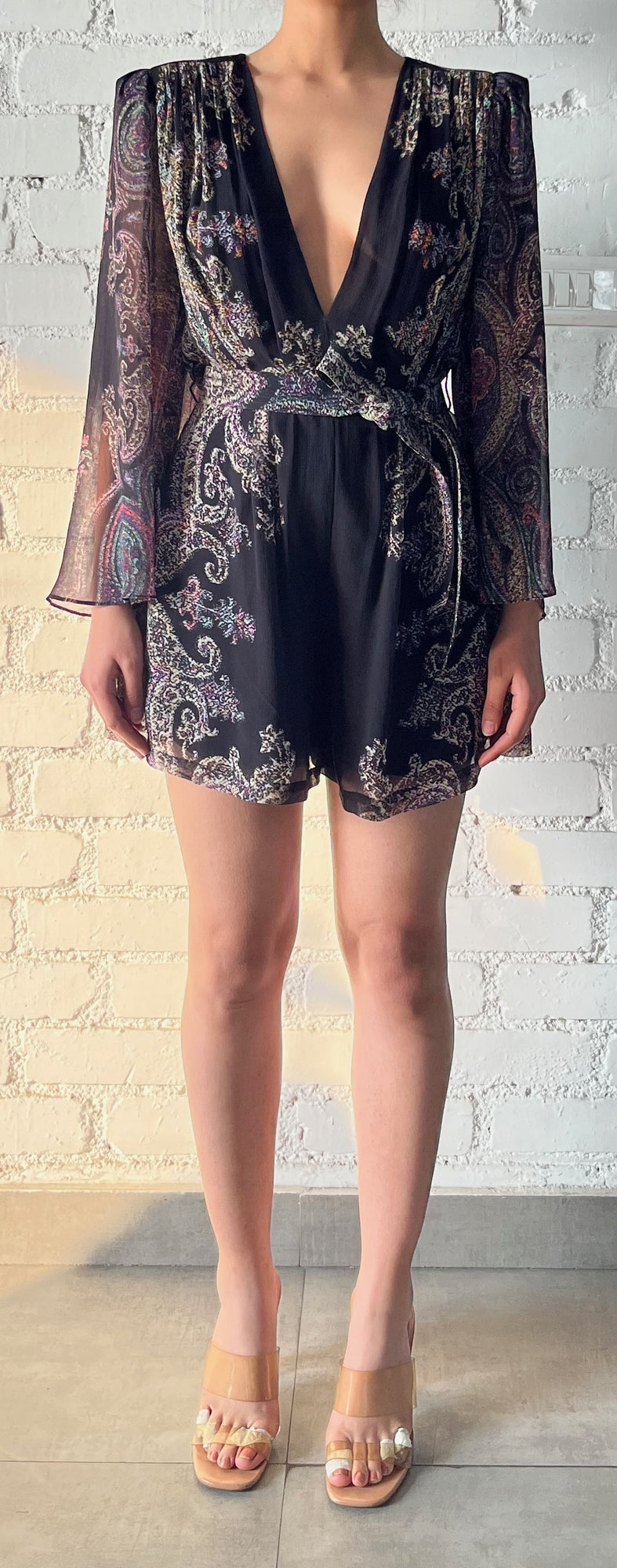 Hemant & Nandita | Arka Romper | Black Multi
