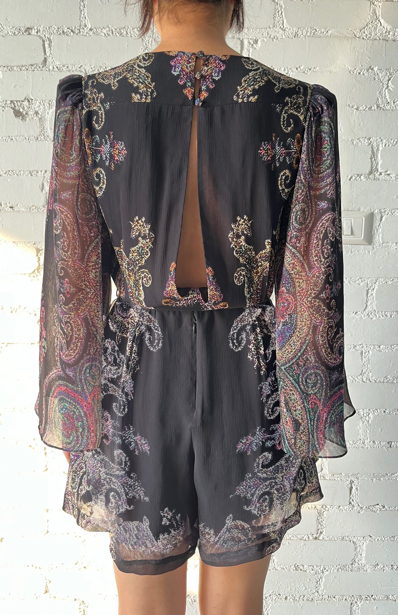 Hemant & Nandita | Arka Romper | Black Multi