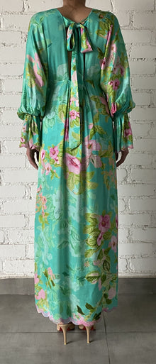 Hemant & Nandita | Azra Floral Kaftan | Teal