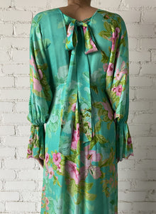 Hemant & Nandita | Azra Floral Kaftan | Teal