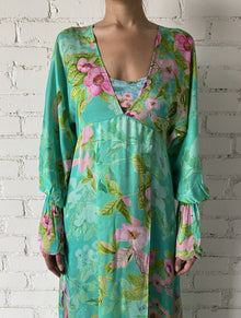 Hemant & Nandita | Azra Floral Kaftan | Teal