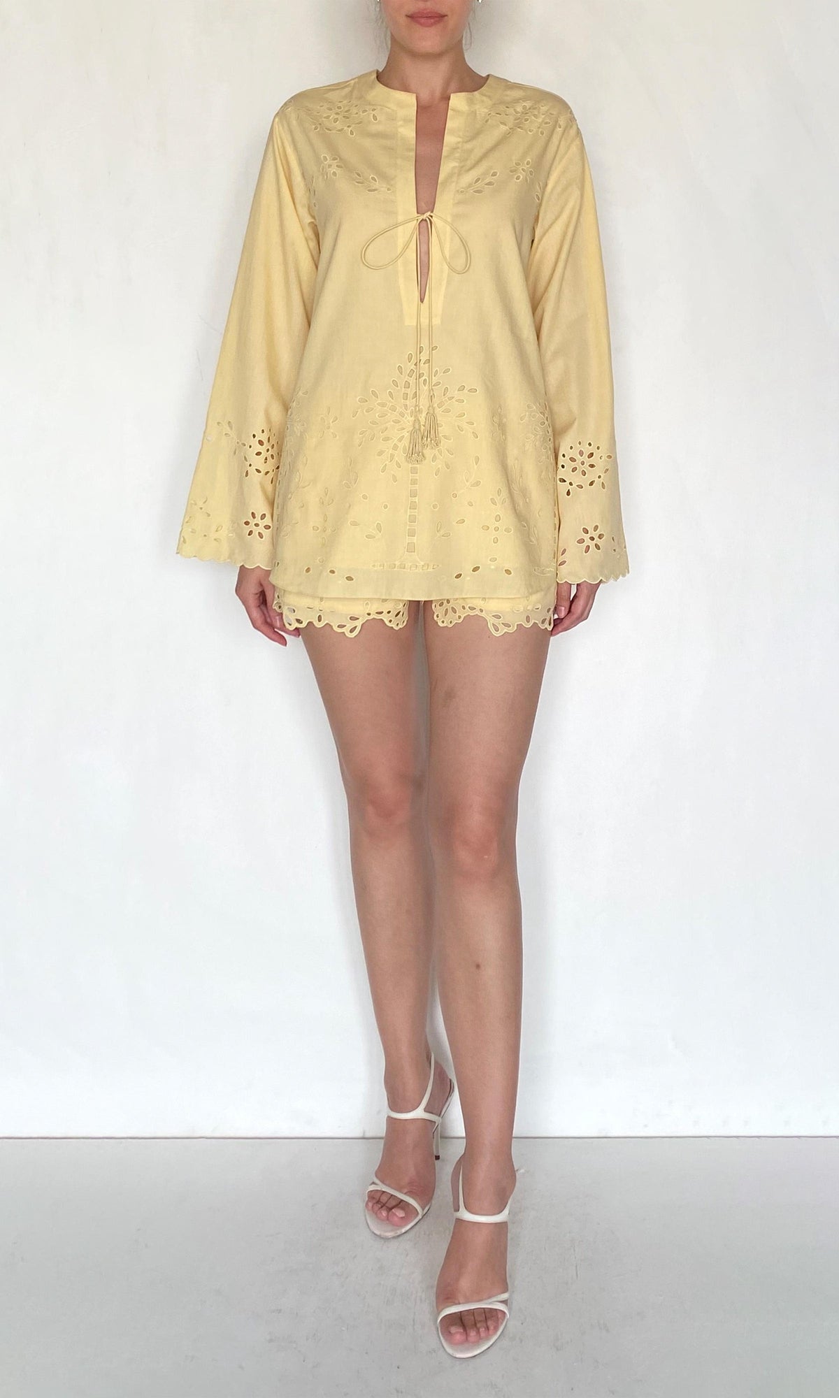 Womens | Bagh Cotton Tunic | Yellow