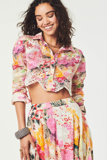 Hemant & Nandita | Charu Crop Shirt | Multicolor