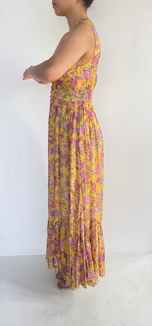 Hemant & Nandita | Dhea Long Dress | Yellow Multi
