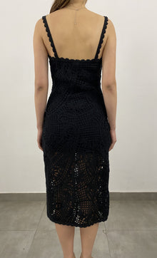 Hemant & Nandita | Dua Midi Dress | Black