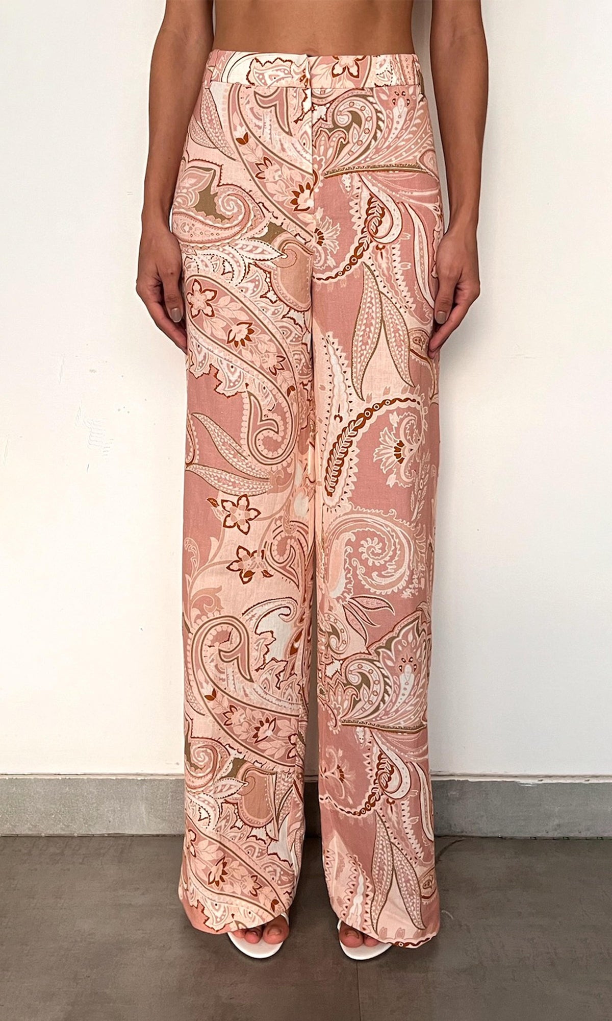 Womens | Fiza Cotton Pants | Pink