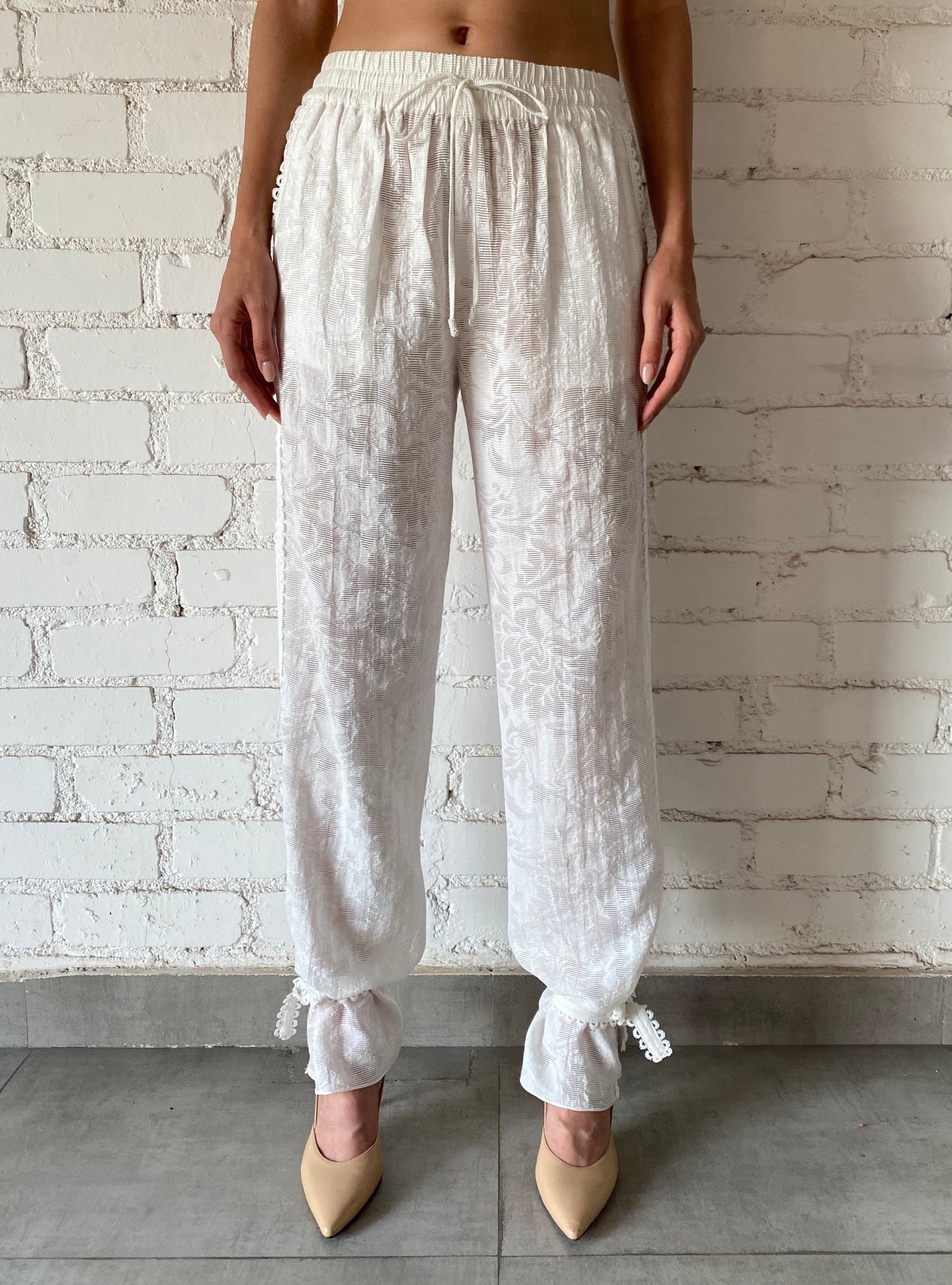 Hemant & Nandita | Ilara Flared Pants | White