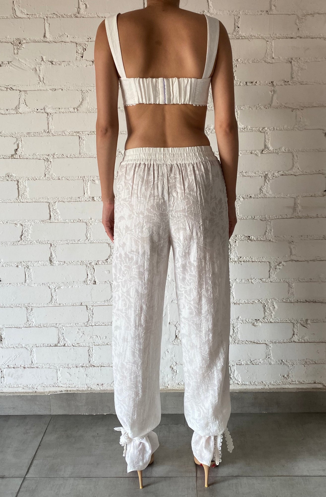 Hemant & Nandita | Ilara Flared Pants | White