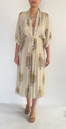 Hemant & Nandita | Chiffon Long Dress | Lemon