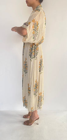 Hemant & Nandita | Chiffon Long Dress | Lemon