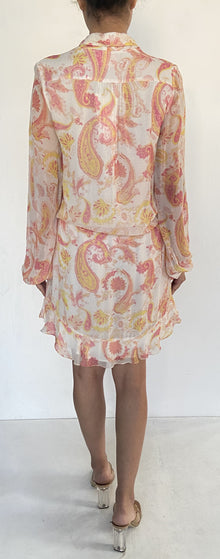Hemant & Nandita | Printed Short Dress | White