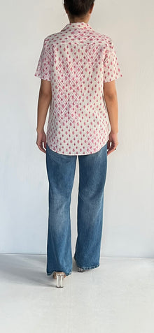 Hemant & Nandita | Hera Shirt | White/Pink